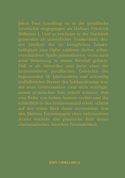 Produktbild: Der arme Grundling