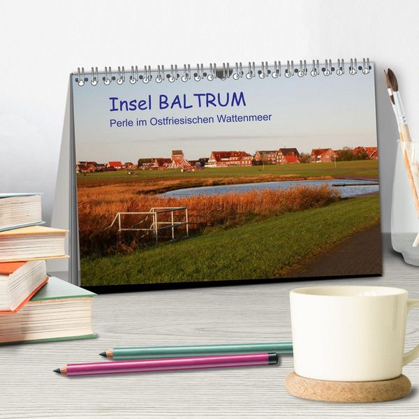 Produktbild: Insel Baltrum, Perle im Ostfriesischen Wattenmeer (Tischkalender 2026 DIN A5 quer), CALVENDO Monatskalender