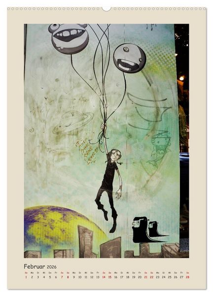 Produktbild: Berlin Love Streetart (Wandkalender 2026 DIN A2 hoch), CALVENDO Monatskalender