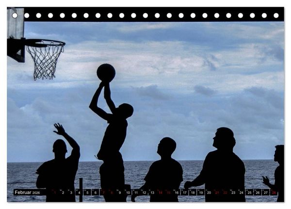 Produktbild: Basketball Action (Tischkalender 2026 DIN A5 quer), CALVENDO Monatskalender