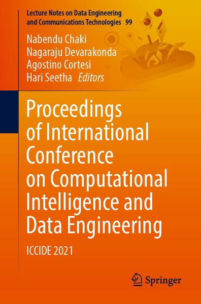 Produktbild: Proceedings of International Conference on Computational Intelligence and Data Engineering