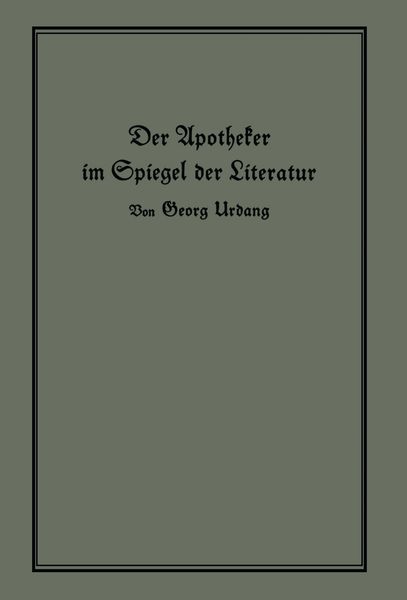 Produktbild: Der Apotheker im Spiegel der Literatur