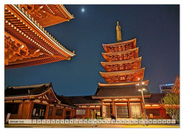 Produktbild: Japan entdecken Tokio, Osaka & mehr (Wandkalender 2026 DIN A4 quer), CALVENDO Monatskalender