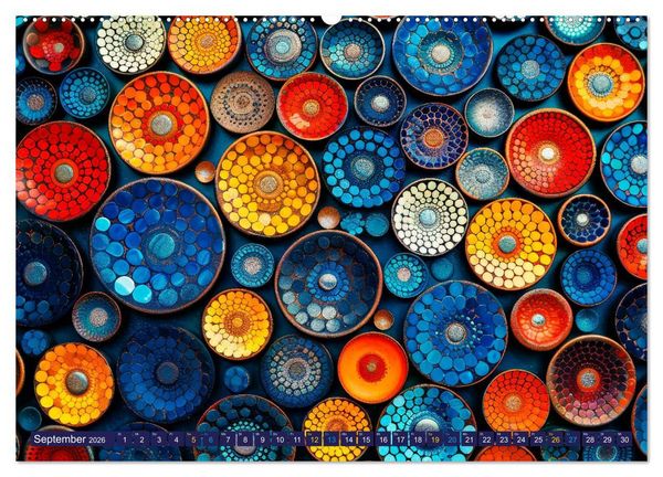 Produktbild: Patchwork - Farben und Formen (Wandkalender 2026 DIN A2 quer), CALVENDO Monatskalender