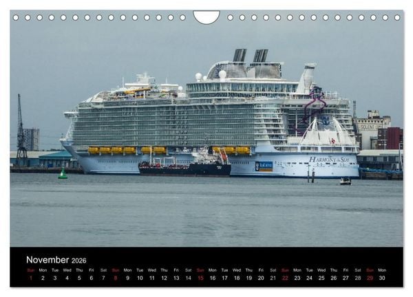 Produktbild: Cruise Southampton (Wall Calendar 2026 DIN A4 landscape), CALVENDO 12 Month Wall Calendar