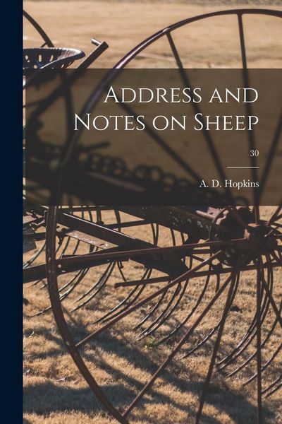 Produktbild: Address and Notes on Sheep; 30