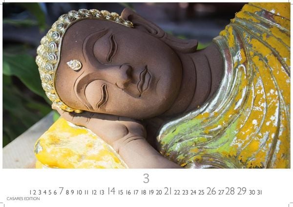Produktbild: Buddhas Kalender 2027 &ndash; Wandkalender | Fotokalender Asien 24x35cm -Spirituelle Abbildungen Buddhas | Perfekt f&uuml;r Meditation & Raumdekoration