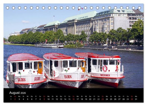 Produktbild: Hamburg (Tischkalender 2026 DIN A5 quer), CALVENDO Monatskalender
