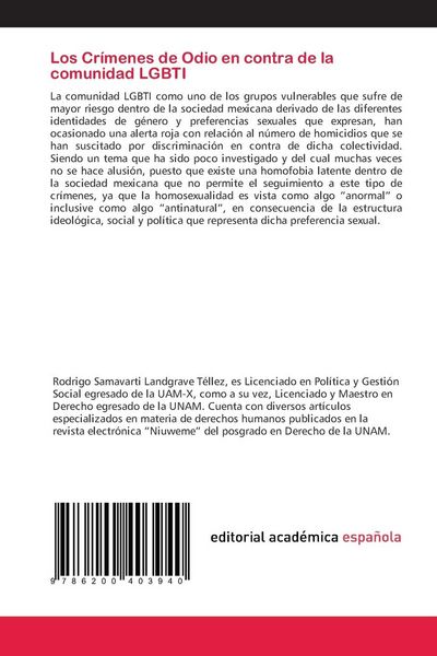 Produktbild: Los Cr&iacute;menes de Odio en contra de la comunidad LGBTI