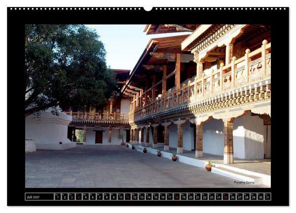 Produktbild: Bhutan Druk Yul 2027 (Wandkalender 2027 DIN A2 quer), CALVENDO Monatskalender