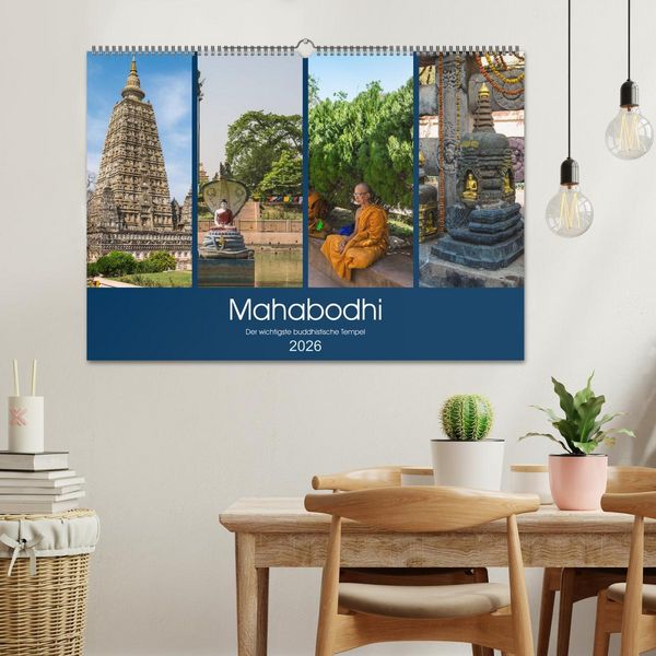Produktbild: Mahabodhi &ndash; Der wichtigste buddhistische Tempel (Wandkalender 2026 DIN A2 quer), CALVENDO Monatskalender