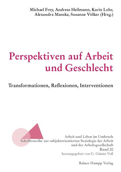 Produktbild: Perspektiven auf Arbeit und Geschlecht