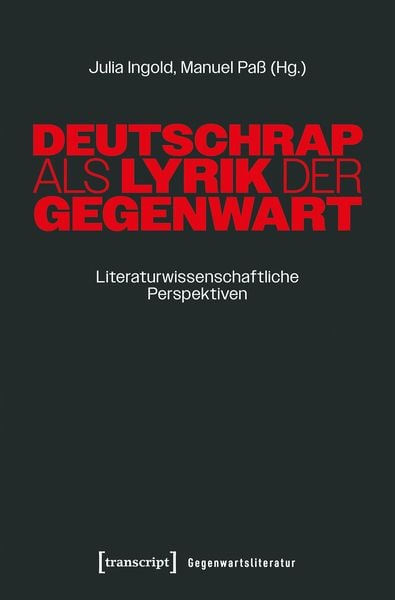 Produktbild: Deutschrap als Lyrik der Gegenwart