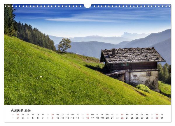 Produktbild: Bergbauernh&ouml;fe im Ultental (Wandkalender 2026 DIN A3 quer), CALVENDO Monatskalender