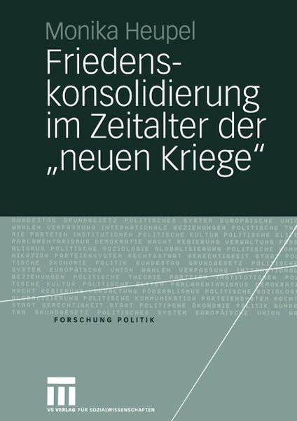 Produktbild: Friedenskonsolidierung im Zeitalter der "neuen Kriege"