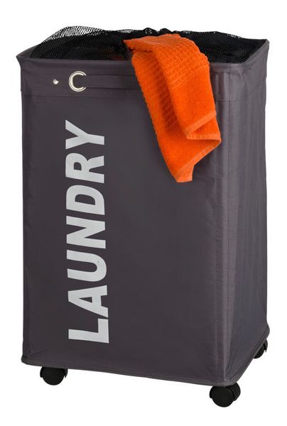 Produktbild: W&auml;schesammler Mod. Quadro Grau, Fassungsverm&ouml;gen: 79 Liter
