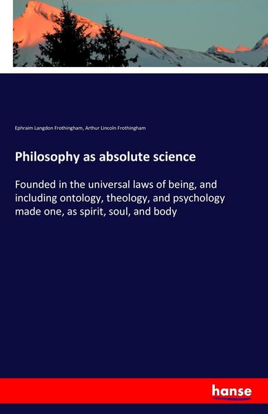 Produktbild: Philosophy as absolute science