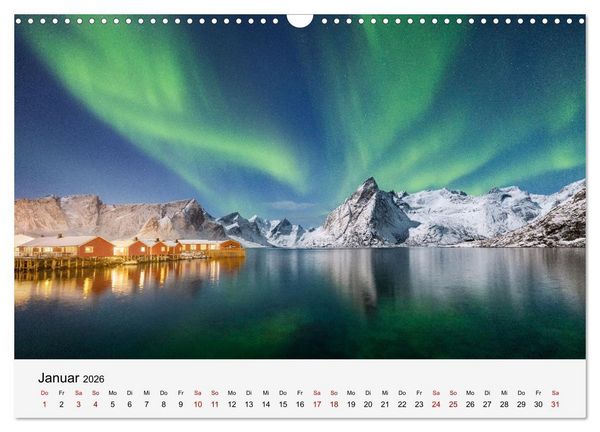 Produktbild: Farben der Lofoten - Jahreszeiten jenseits des Polarkreises (Wandkalender 2026 DIN A3 quer), CALVENDO Monatskalender