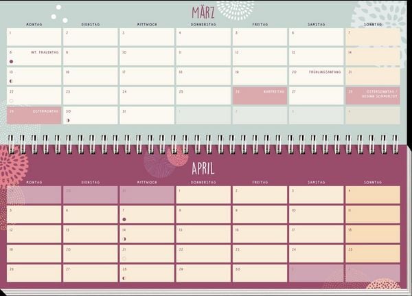 Produktbild: Tischkalender 2027 quer: Einatmen. Ausatmen. Sein.