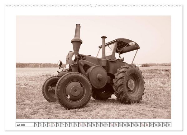 Produktbild: Von Lanz Bulldog bis Hanomag Traktor - Klassiker 1926 - 1975 (Wandkalender 2026 DIN A2 quer), CALVENDO Monatskalender