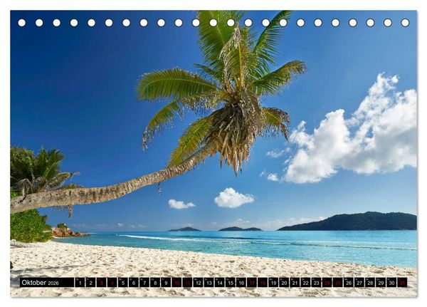 Produktbild: Seychellen Inselblicke (Tischkalender 2026 DIN A5 quer), CALVENDO Monatskalender