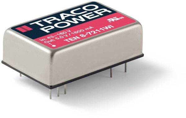 TracoPower TEN 8-7212WI DC/DC-Wandler, Print 110 V/DC 12 V/DC 666 mA 8 W Anzahl Ausgänge: 1 x Inhalt 1 St.