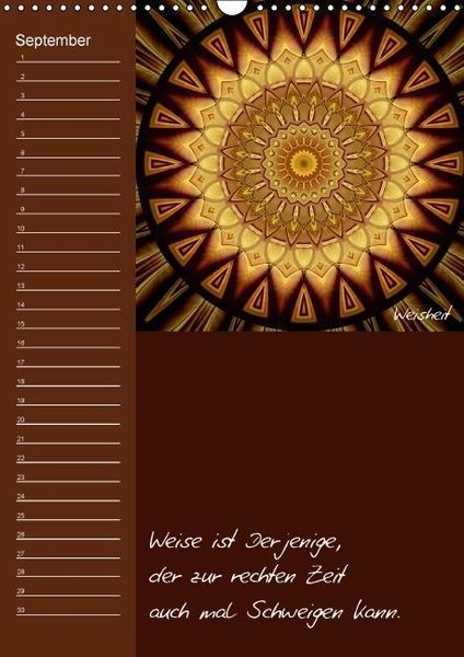 Produktbild: Mandala - Spiegel der Seele / immerw&auml;hrender Geburtstagskalender (Wandkalender immerw&auml;hrend DIN A3 hoch)