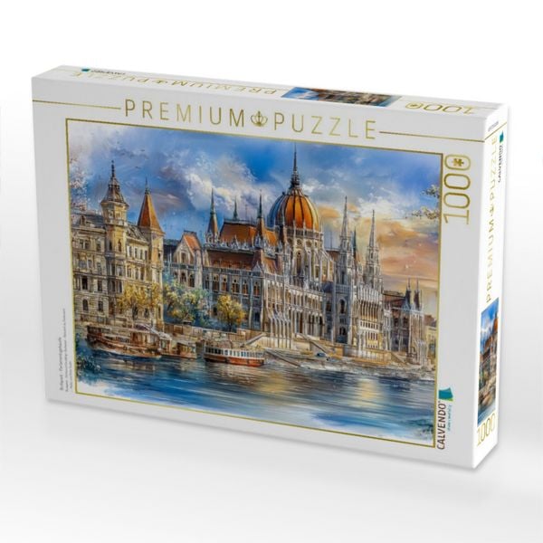 Produktbild: CALVENDO Puzzle Budapest - Parlamentsgeb&auml;ude | 1000 Teile Lege-Gr&ouml;&szlig;e 64x48cm Foto-Puzzle f&uuml;r gl&uuml;ckliche Stunden