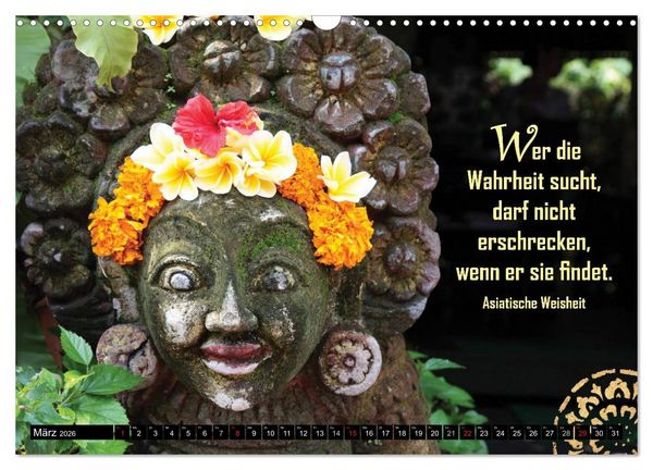 Produktbild: Spirituelles aus Asien - Weisheiten 2026 (Wandkalender 2026 DIN A3 quer), CALVENDO Monatskalender