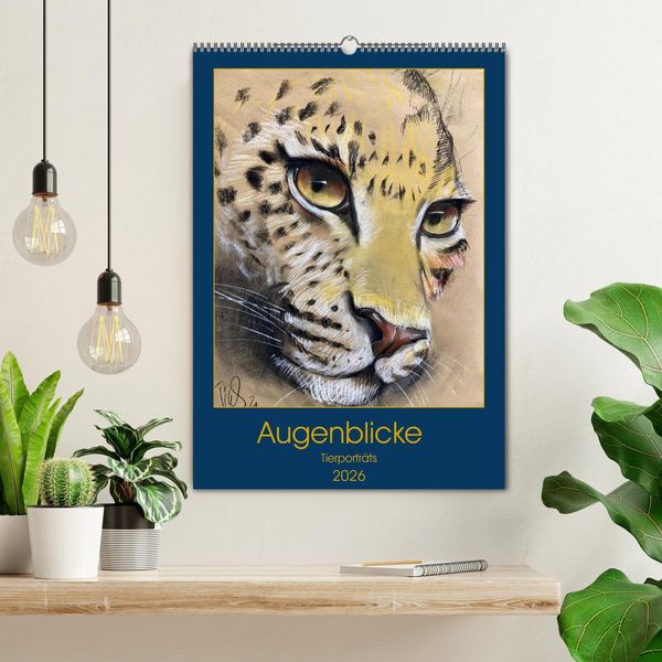 Produktbild: Augenblicke - Tierportr&auml;ts (Wandkalender 2026 DIN A2 hoch), CALVENDO Monatskalender