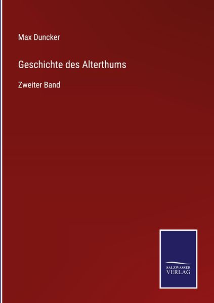 Produktbild: Geschichte des Alterthums