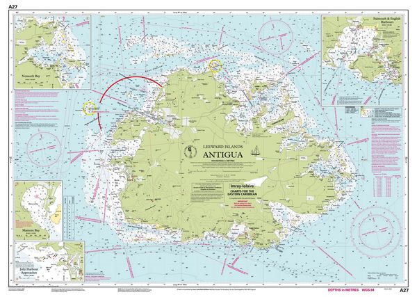 Produktbild: A27 Antigua, Imray Chart