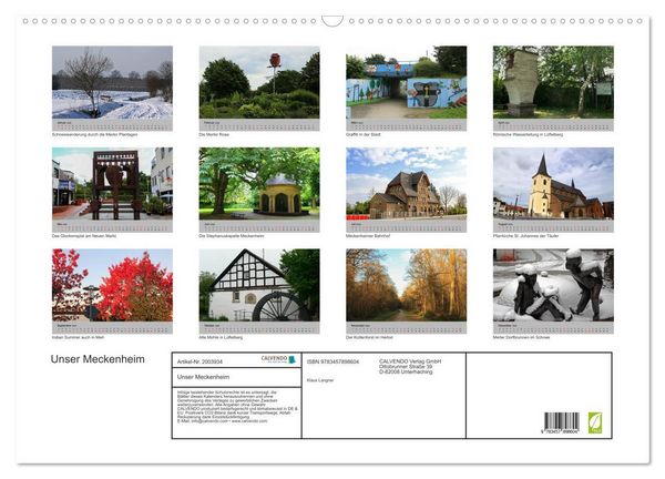 Produktbild: Unser Meckenheim (Wandkalender 2026 DIN A2 quer), CALVENDO Monatskalender