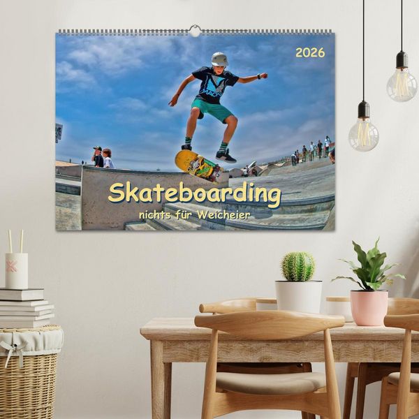 Produktbild: Skateboarding - nichts f&uuml;r Weicheier (Wandkalender 2026 DIN A2 quer), CALVENDO Monatskalender