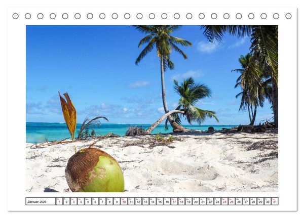 Produktbild: Dominikanische Karibik (Tischkalender 2026 DIN A5 quer), CALVENDO Monatskalender