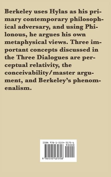 Produktbild: Three Dialogues Between Hylas and Philonous
