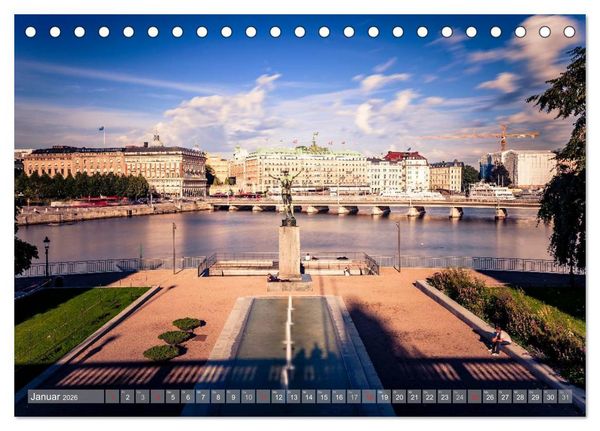 Produktbild: Stockholm - Nordische Sch&ouml;nheit (Tischkalender 2026 DIN A5 quer), CALVENDO Monatskalender