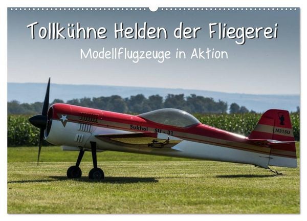 Produktbild: Tollk&uuml;hne Helden der Fliegerei - Modellflugzeuge in Aktion (Wandkalender 2026 DIN A2 quer), CALVENDO Monatskalender