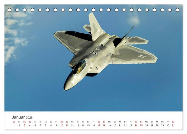 Produktbild: Kampfjets - D&uuml;senj&auml;ger-Kalender (Tischkalender 2026 DIN A5 quer), CALVENDO Monatskalender