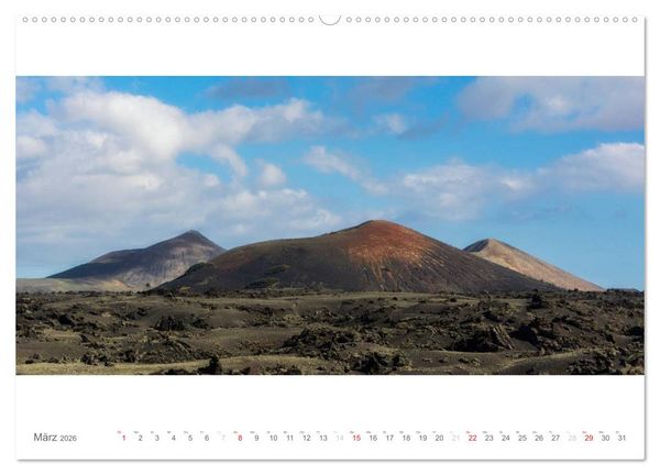 Produktbild: Lanzarote - Insel der Feuerberge (Wandkalender 2026 DIN A2 quer), CALVENDO Monatskalender