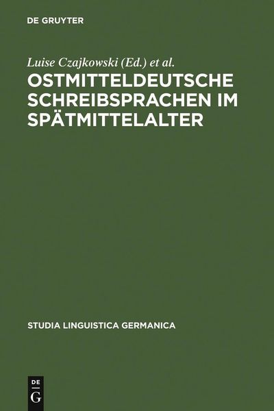 Produktbild: Ostmitteldeutsche Schreibsprachen im Sp&auml;tmittelalter