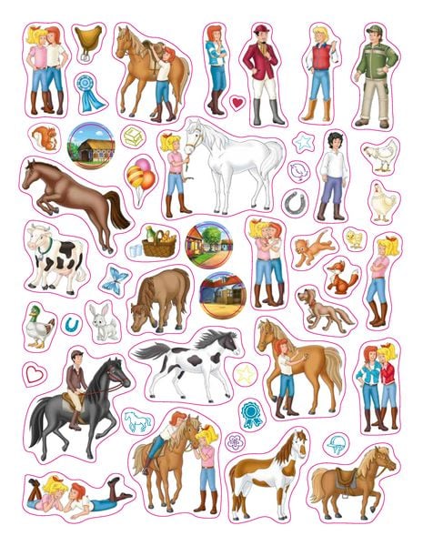 Produktbild: Bibi & Tina Mein Stickeralbum mit 100 Stickern