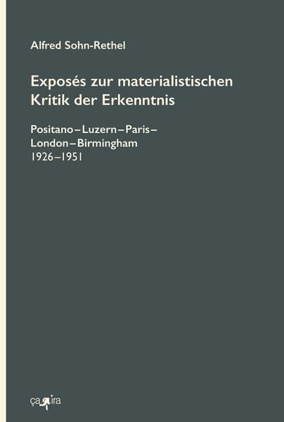Produktbild: Expos&eacute;s zur materialistischen Kritik der Erkenntnis