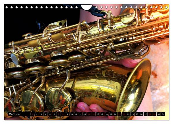 Produktbild: SAXOPHON - on stage (Wandkalender 2026 DIN A4 quer), CALVENDO Monatskalender