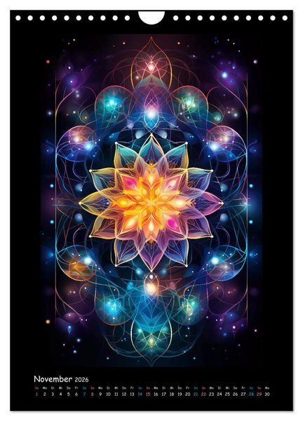 Produktbild: Fractale Mandalas (Wandkalender 2026 DIN A4 hoch), CALVENDO Monatskalender