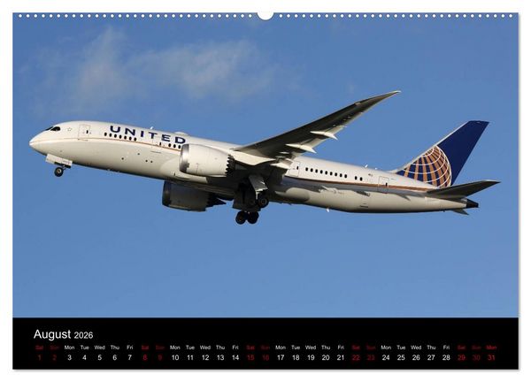 Produktbild: Widebody Jets (High Quality Premium Wall Calendar 2026 DIN A2 landscape),CALVENDO 12 Month Wall Calendar