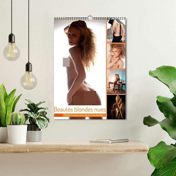 Produktbild: Beaut&eacute;s blondes nues (Calendrier mural 2026 DIN A3 horizontal), CALVENDO calendrier mensuel