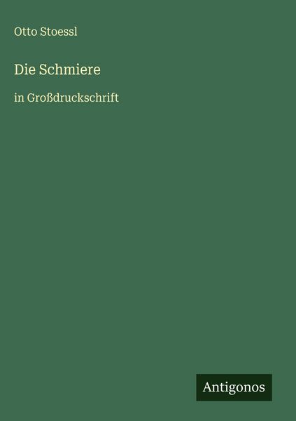 Produktbild: Die Schmiere