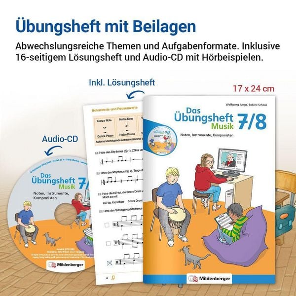 Produktbild: Das &Uuml;bungsheft Musik 7/8