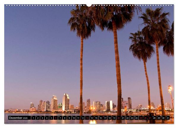Produktbild: San Diego (hochwertiger Premium Wandkalender 2026 DIN A2 quer), Kunstdruck in Hochglanz